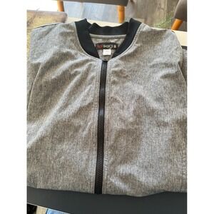 Koi Basics Gray Heathered Jacket Zip Up Outerwear Women's XL